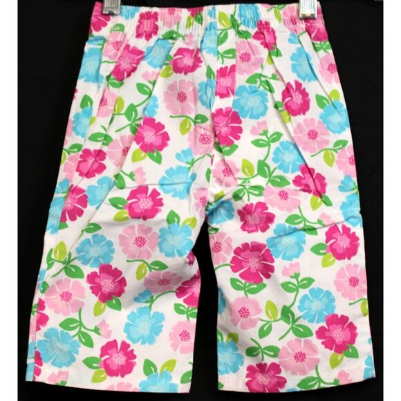 2008 Gymboree Tennis Match Pants sz 18-24 Months Flower Colorful Beach Elastic - Picture 3 of 4